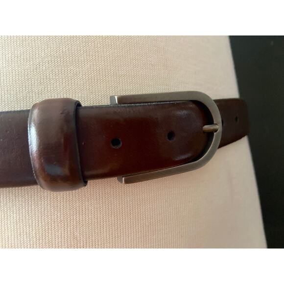 KENNETH COLE New York Dark Brown Leather Belt Mens sz 38 - Picture 3 of 9